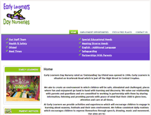 Tablet Screenshot of earlylearnersdaynurseries.co.uk